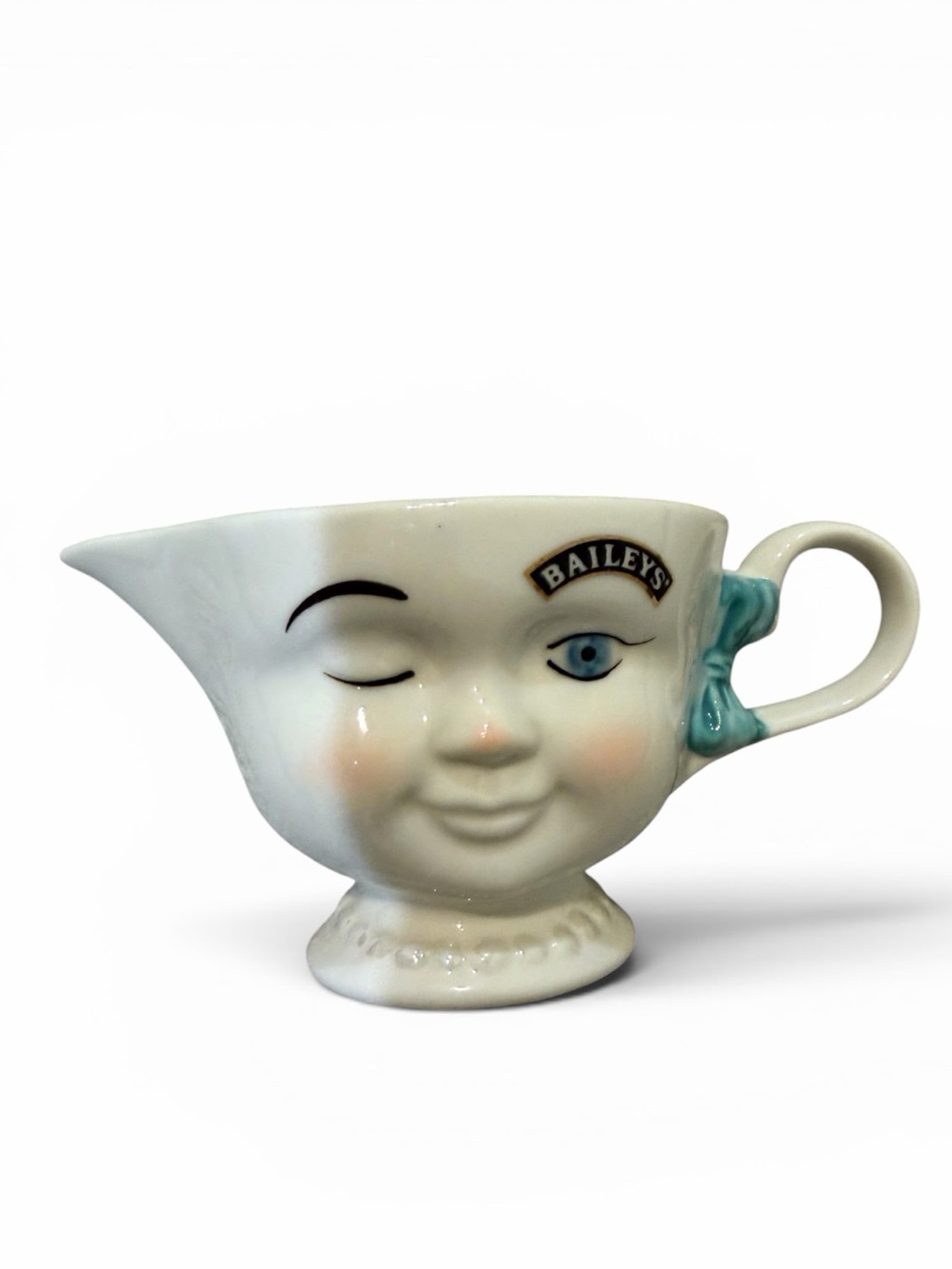 Vintage Baileys Wink Face Mug Cup Ceramic Novelty Collectible